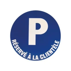 Pickup - Pictogramme rond - Parking réservé à la clientèle - 300 mm