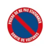 Pickup - Pictogramme rond - Défense de stationner / sortie de voitures - 300 mm