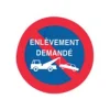 Pickup - Pictogramme rond - Pas de parking-Enlèvement demandé - 300 mm
