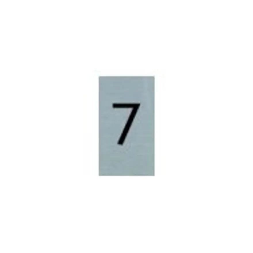 Pickup - Plaque de signalisation - 25 x 44 mm - autocollant - chiffre 7