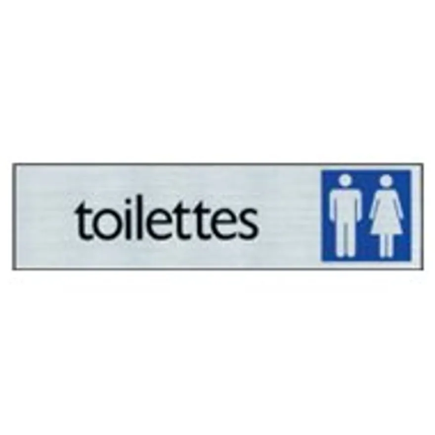 Pickup - Plaque de signalisation - 165 x 44 mm - WC hommes / femmes