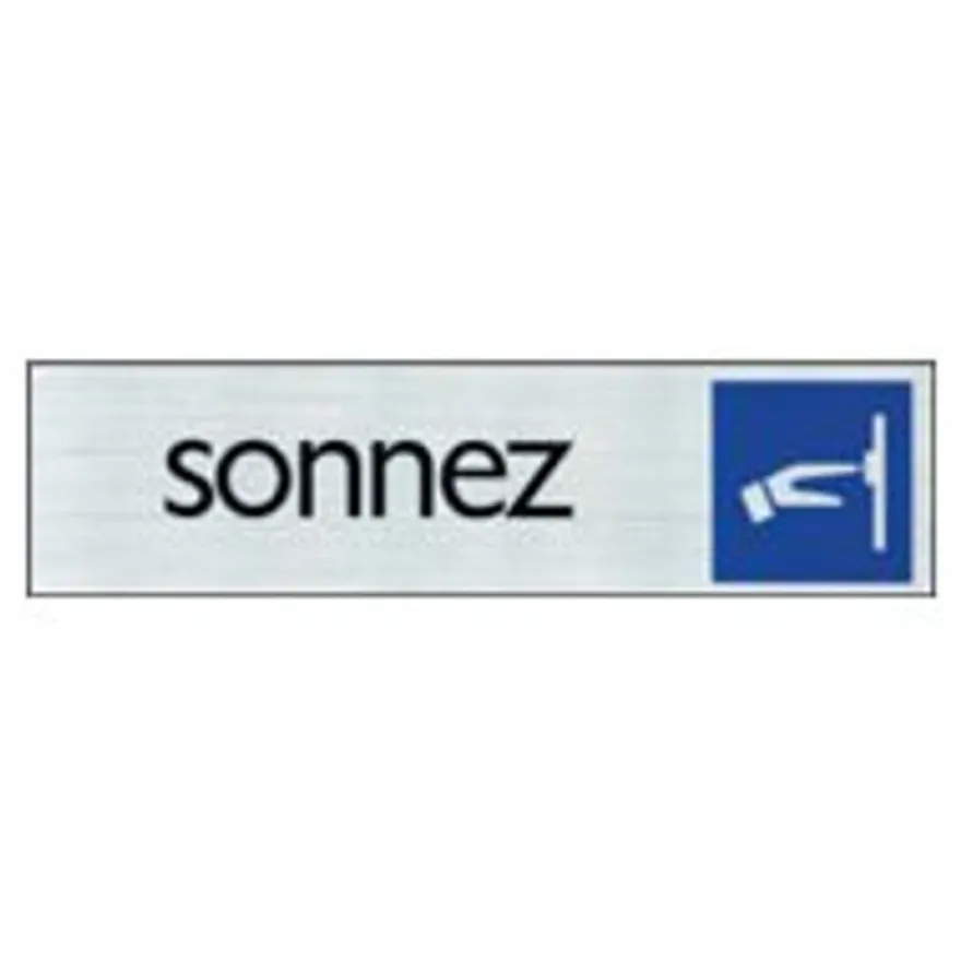Pickup - Plaque de signalisation - 165 x 44 mm - sonnez