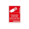 Pickup - Plaque de signalisation - 230 x 330 mm - site sous surveillance vidéo