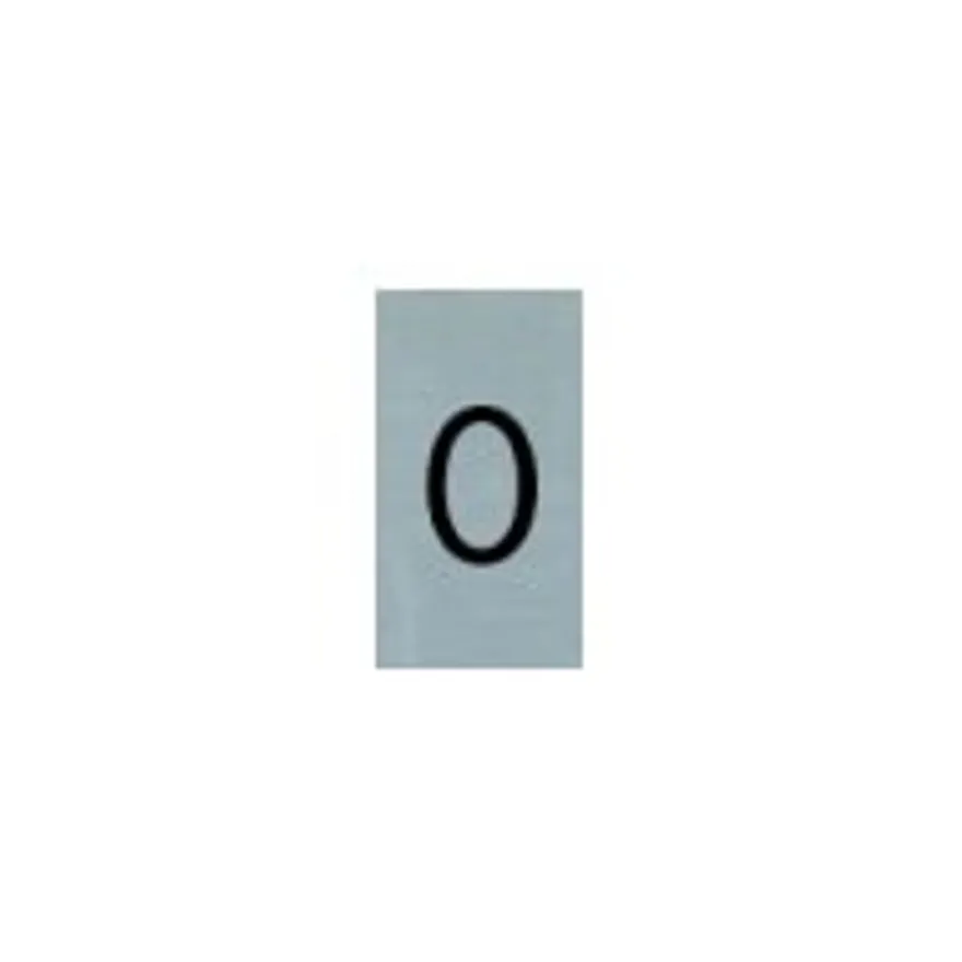 Pickup - Plaque de signalisation - 25 x 44 mm - autocollant - chiffre 0