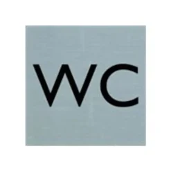 Pickup - Plaque de signalisation - 80 x 80 mm - autocollant - WC