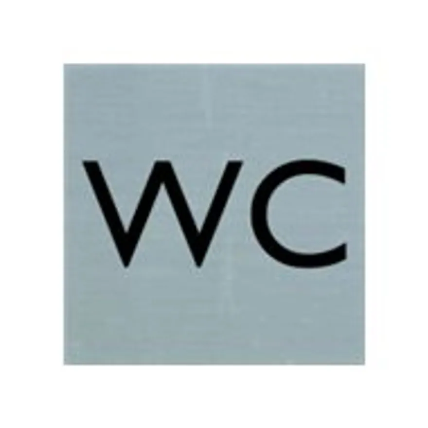 Pickup - Plaque de signalisation - 80 x 80 mm - autocollant - WC