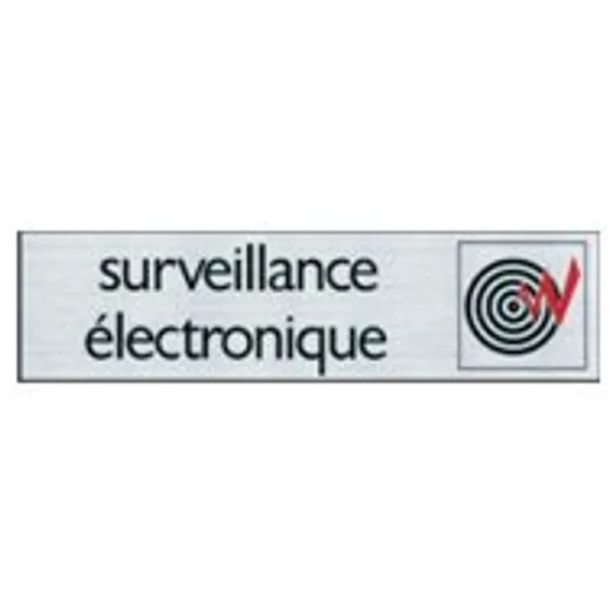 Pickup - Plaque de signalisation - 165 x 44 mm - sous surveillance