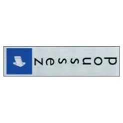 Pickup - Plaque de signalisation - 165 x 44 mm - poussez (vertical)