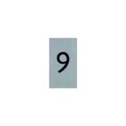 Pickup - Plaque de signalisation - 25 x 44 mm - autocollant - chiffre 9