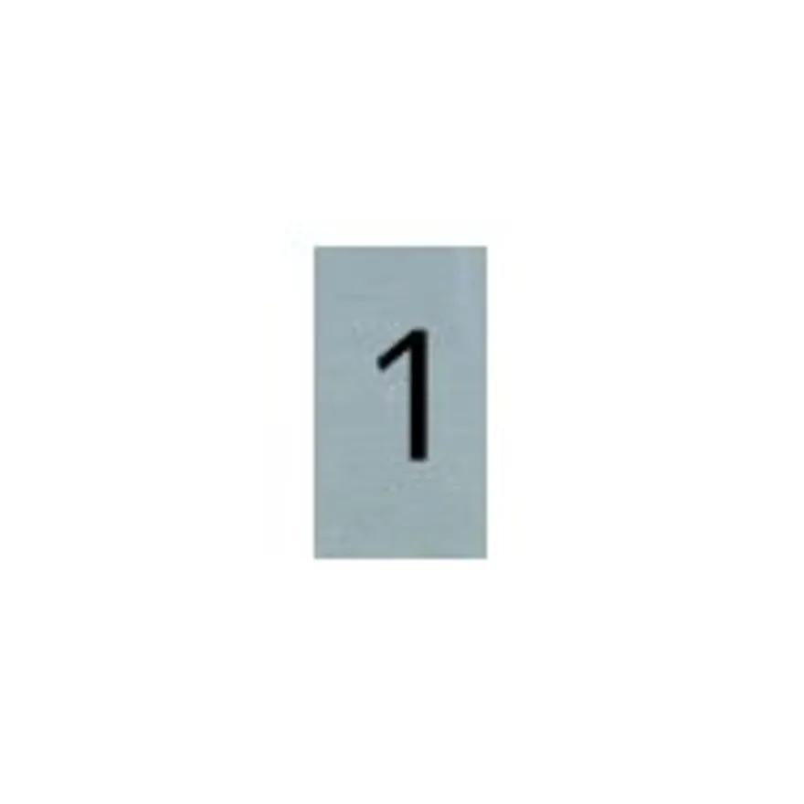 Pickup - Plaque de signalisation - 25 x 44 mm - autocollant - chiffre 1