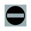 Pickup - Plaque de signalisation - 80 x 80 mm - autocollant - entrée interdite