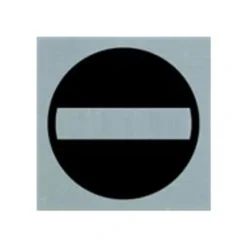 Pickup - Plaque de signalisation - 80 x 80 mm - autocollant - entrée interdite