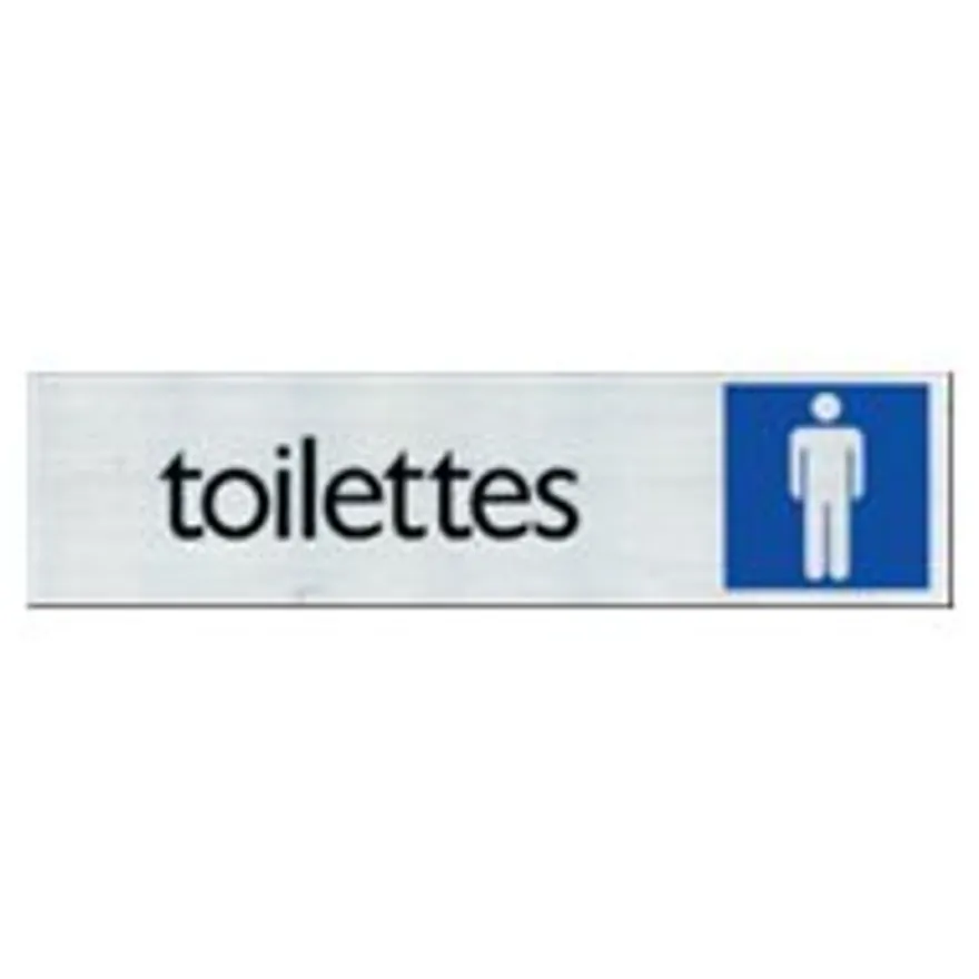 Pickup - Plaque de signalisation - 165 x 44 mm - toilettes pour hommes