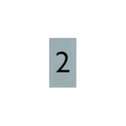 Pickup - Plaque de signalisation - 25 x 44 mm - autocollant - chiffre 2