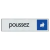 Pickup - Plaque de signalisation - 165 x 44 mm - poussez (horizontal)