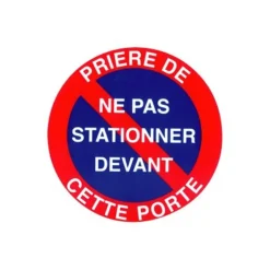 Pickup - Plaque de signalisation ronde - 180 mm (diamêtre) - parking interdit