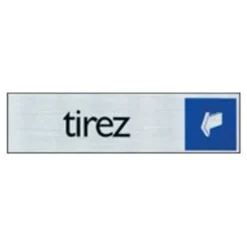 Pickup - Plaque de signalisation - 165 x 44 mm - tirez (horizontal)
