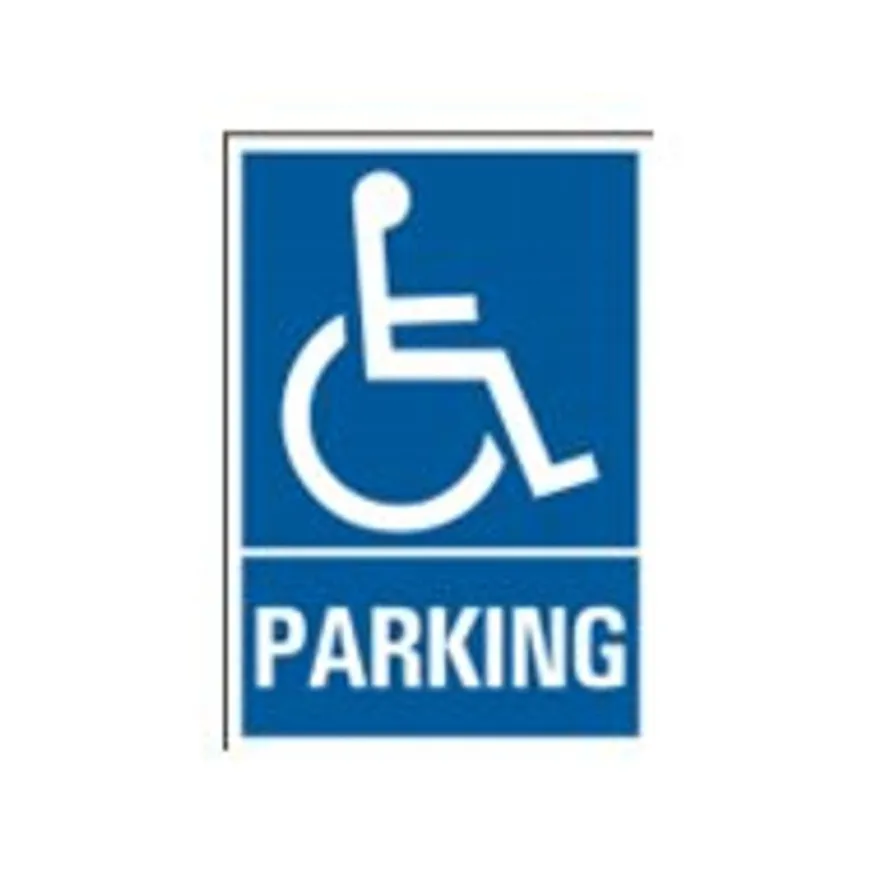 Pickup - Plaque de signalisation - 230 x 330 mm - parking invalide