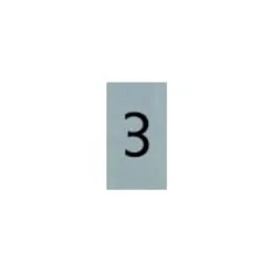 Pickup - Plaque de signalisation - 25 x 44 mm - autocollant - chiffre 3