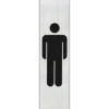 Pickup - Plaque de signalisation - 165 x 44 mm - hommes (vertical)