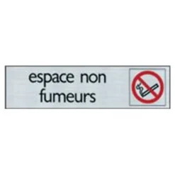 Pickup - Plaque de signalisation - 165 x 44 mm - espace non fumeur