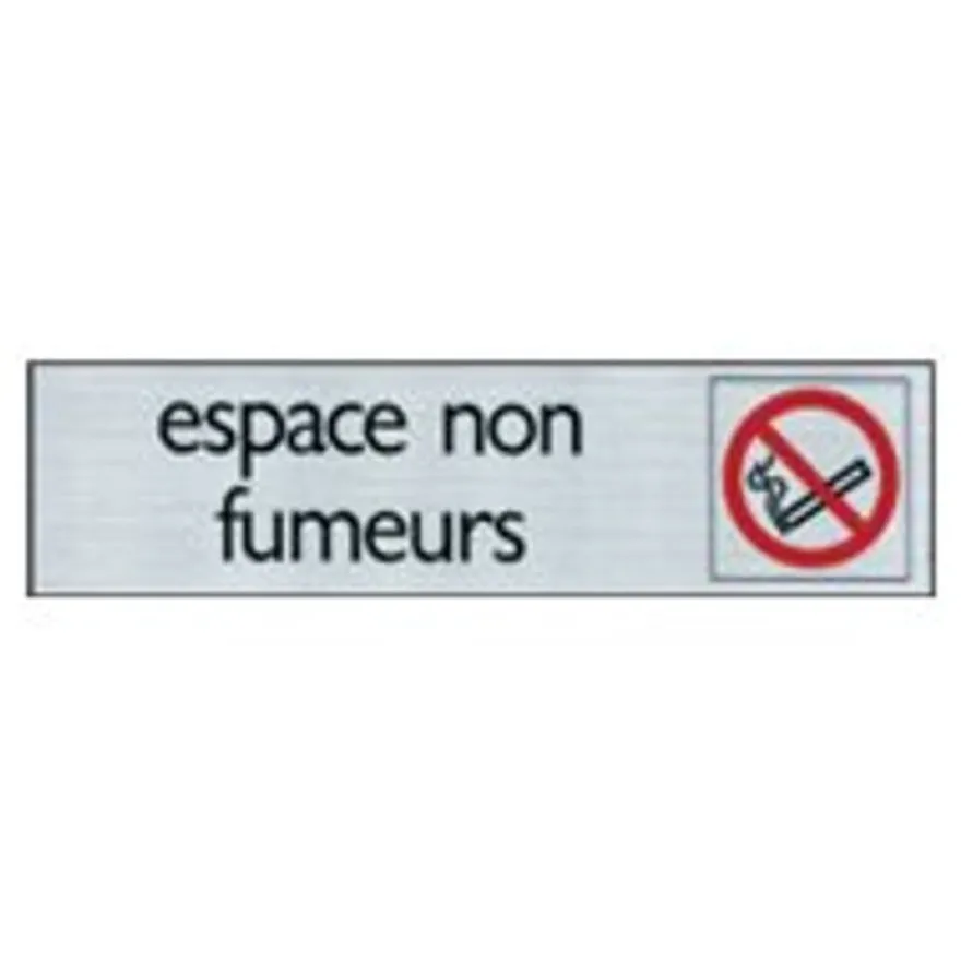 Pickup - Plaque de signalisation - 165 x 44 mm - espace non fumeur