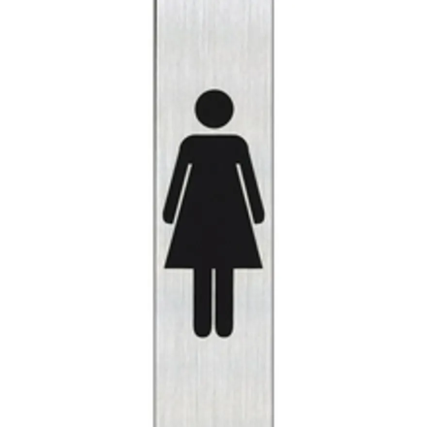 Pickup - Plaque de signalisation - 165 x 44 mm - dames (vertical)