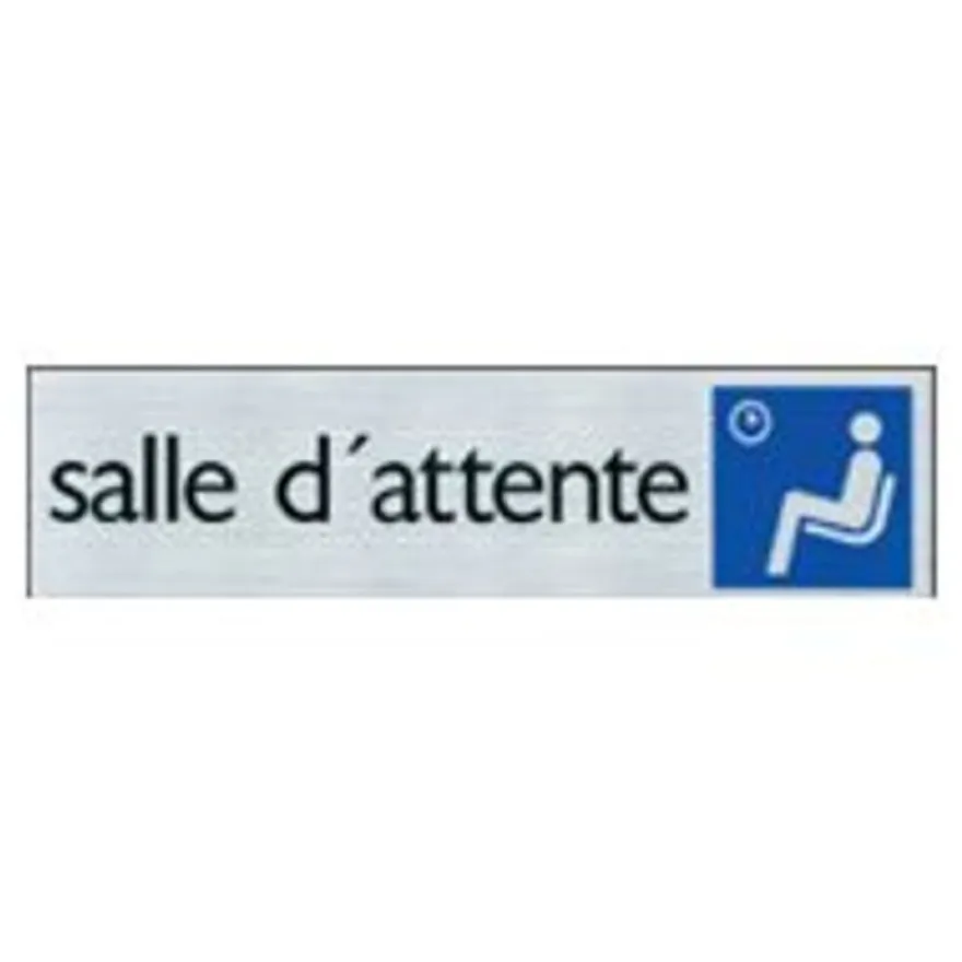 Pickup - Plaque de signalisation - 165 x 44 mm - salle d'attente