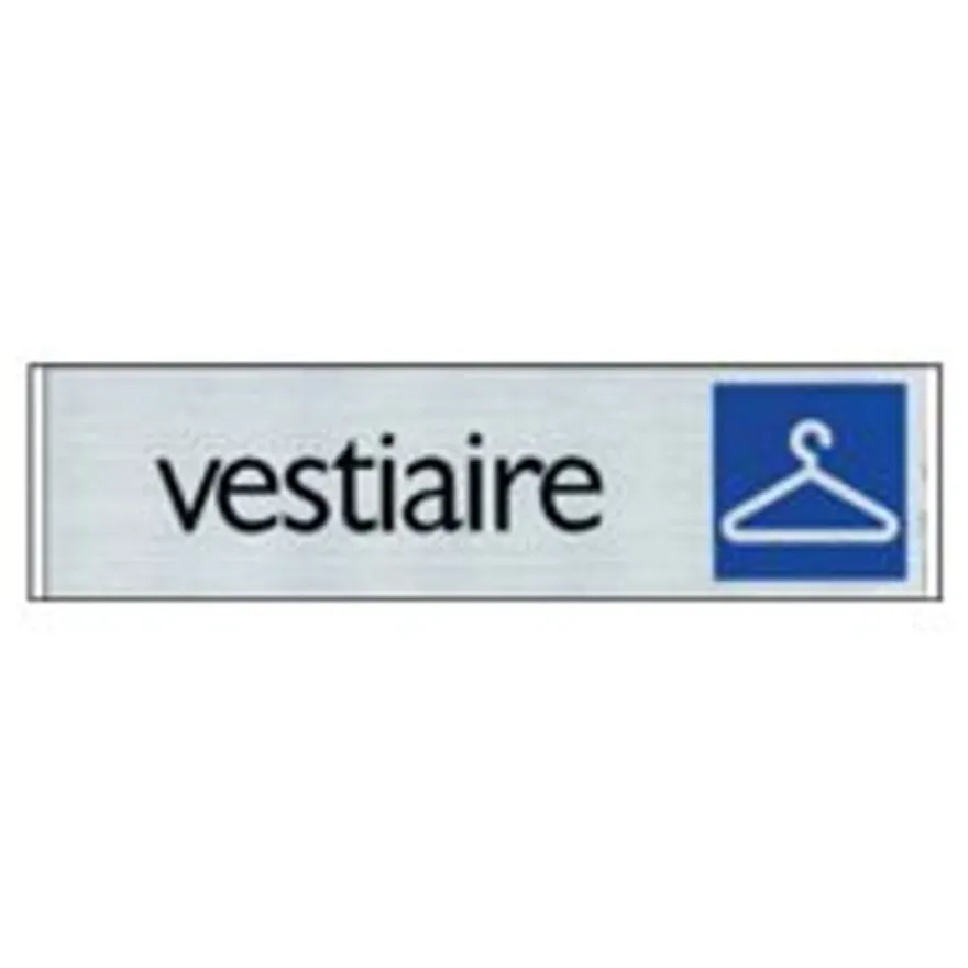 Pickup - Plaque de signalisation - 165 x 44 mm - vestiaire