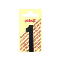 Pickup - Étiquette autocollante - 90 mm - Chiffre 1 - noir mat