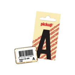 Pickup - Étiquette autocollante - 150 mm - Lettre T - blanc mat