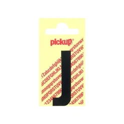 Pickup - Étiquette autocollante - 90 mm - Lettre J - noir mat