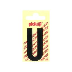 Pickup - Étiquette autocollante - 150 mm - Lettre U - noir mat