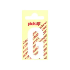 Pickup - Étiquette autocollante - 90 mm - Lettre G - blanc mat