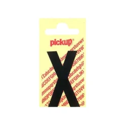 Pickup - Étiquette autocollante - 90 mm - Lettre X - noir mat