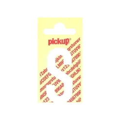 Pickup - Étiquette autocollante - 150 mm - Lettre S - blanc mat