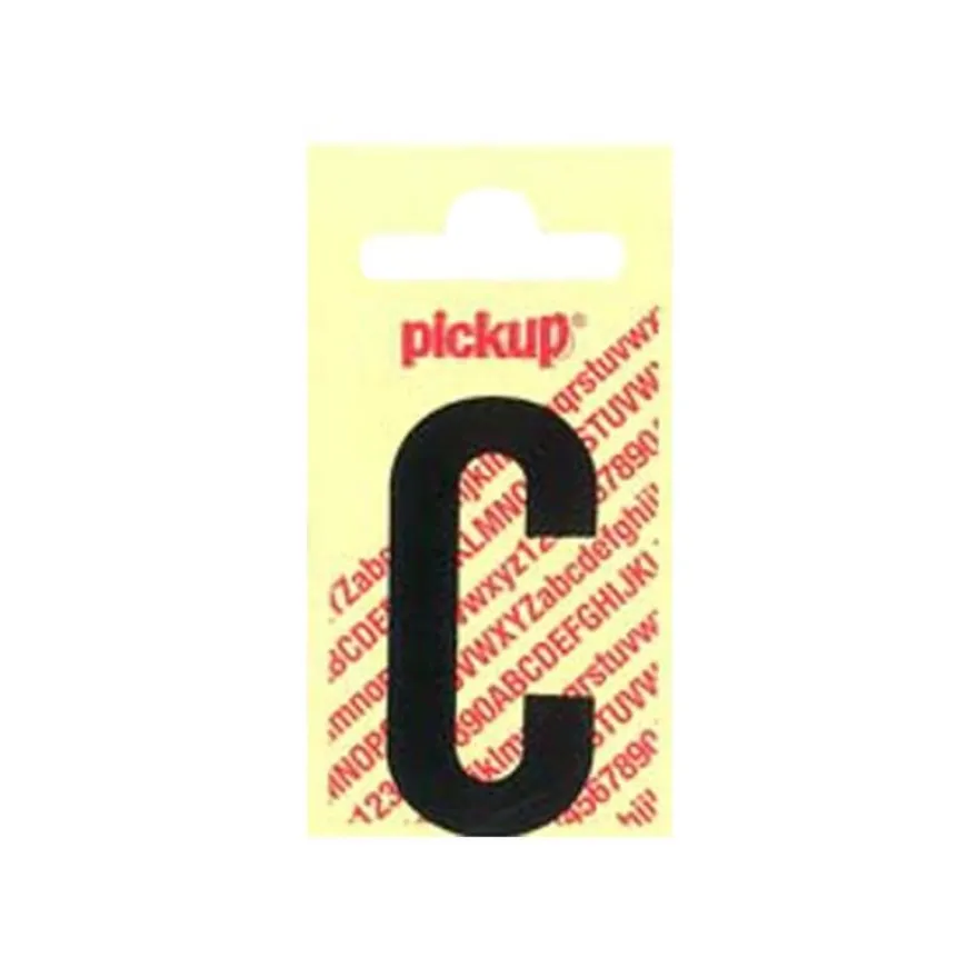 Pickup - Étiquette autocollante - 90 mm - Lettre C - noir mat