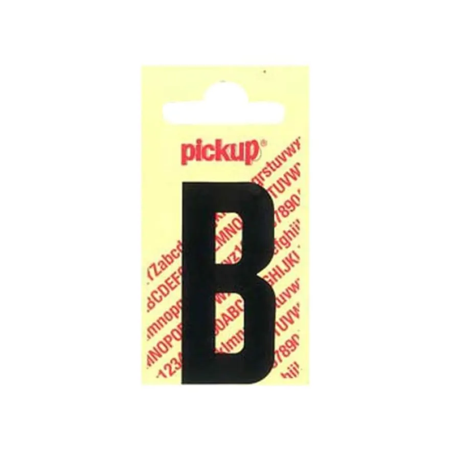 Pickup - Étiquette autocollante - 150 mm - Lettre B - noir mat