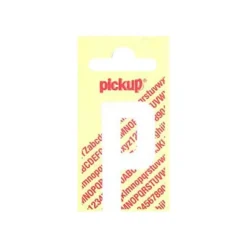 Pickup - Étiquette autocollante - 90 mm - Lettre P - blanc mat