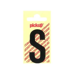 Pickup - Étiquette autocollante - 150 mm - Lettre S - noir mat