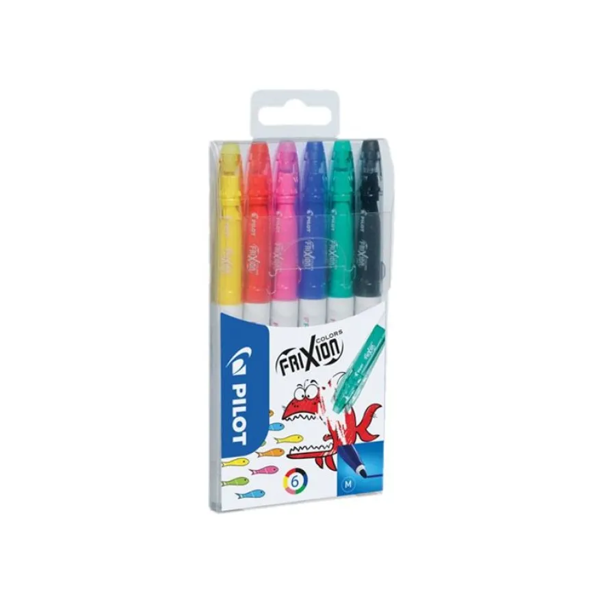Pilot Frixion Colors - 6 Feutres effaçables - couleurs assorties