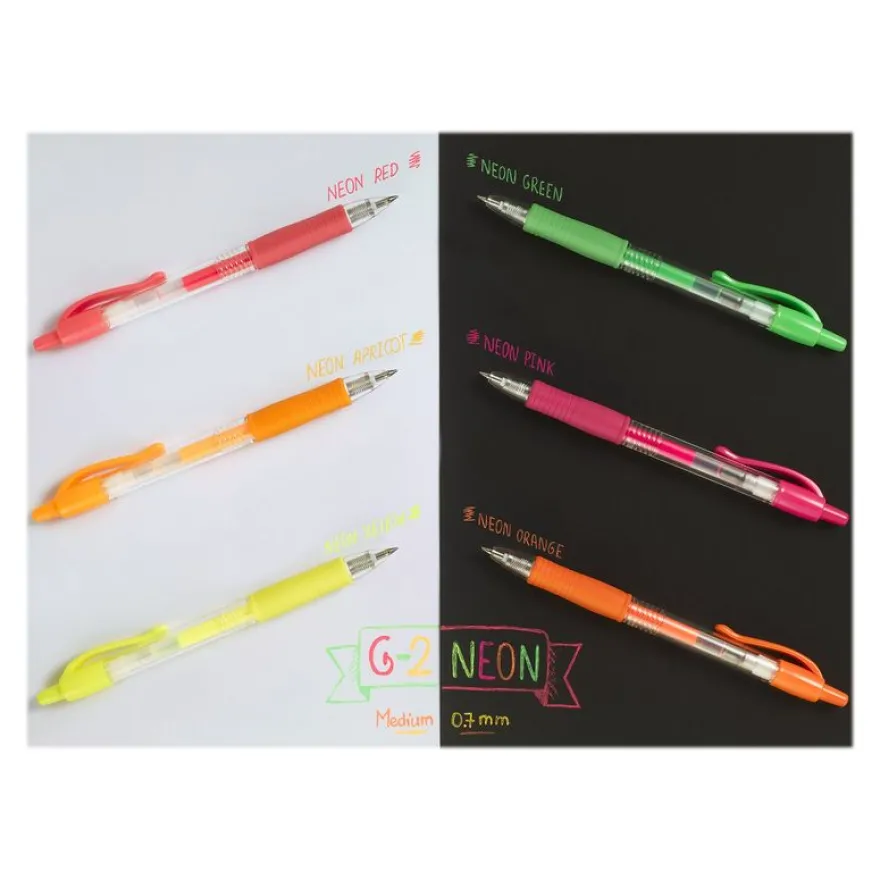 Pilot G-2 Neon - Roller - pointe moyenne - jaune