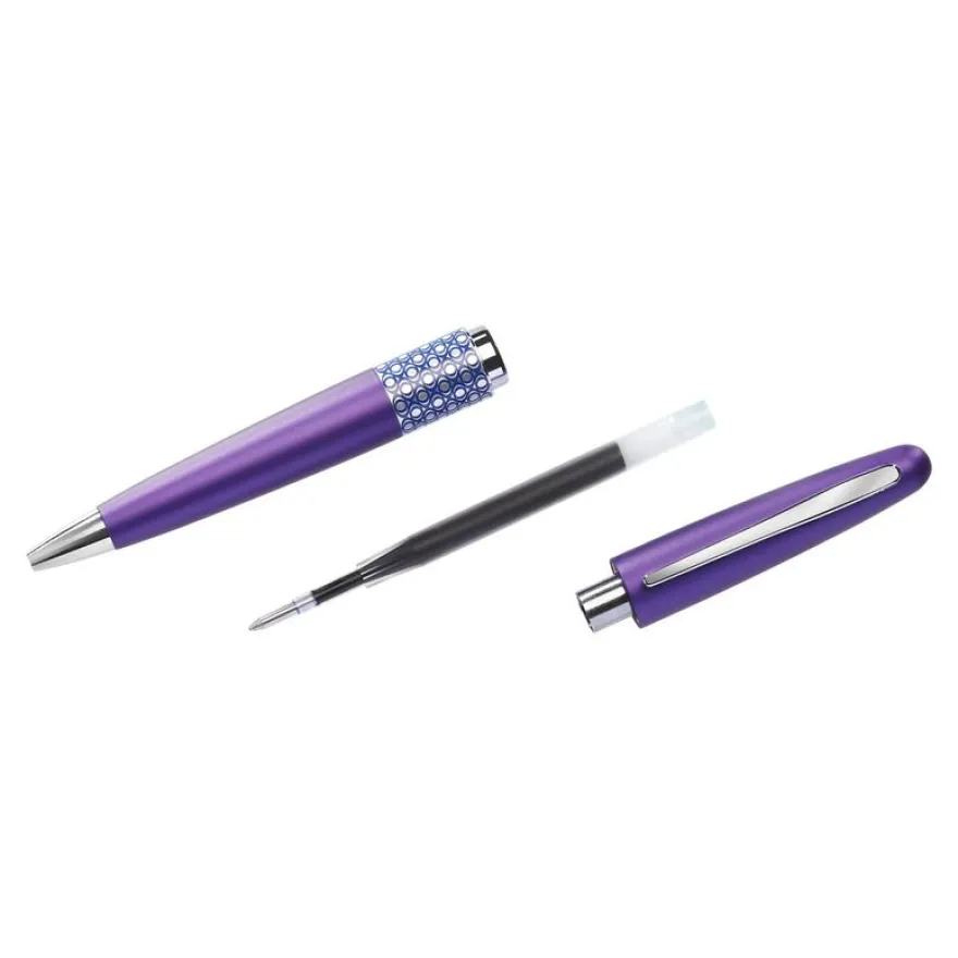 Pilot Retro Pop - Stylo à bille violet/ ellipses