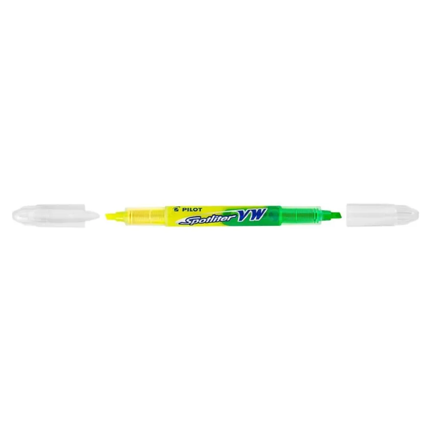 Pilot Spotliter VW Begreen - Surligneur double pointe - jaune et vert