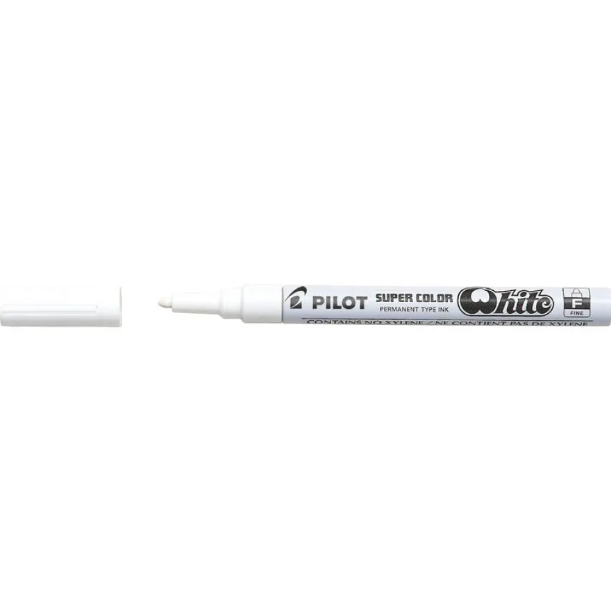 Pilot Super Color - Marqueur permanent - pointe fine - blanc