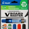 Pilot V BOARD MASTER - 5 Marqueurs effaçables - pointe ogive moyenne - couleurs assorties