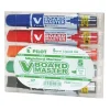 Pilot V BOARD MASTER - 5 Marqueurs effaçables - pointe ogive fine - couleurs assorties