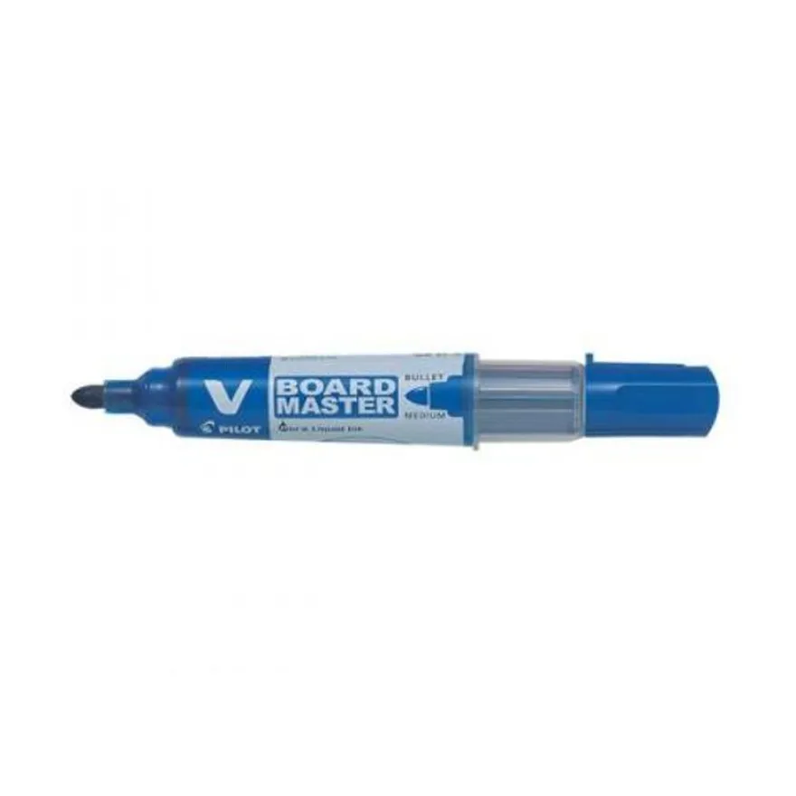 Pilot V BOARD MASTER - Pack de 10 marqueurs effaçables - pointe ogive - bleu