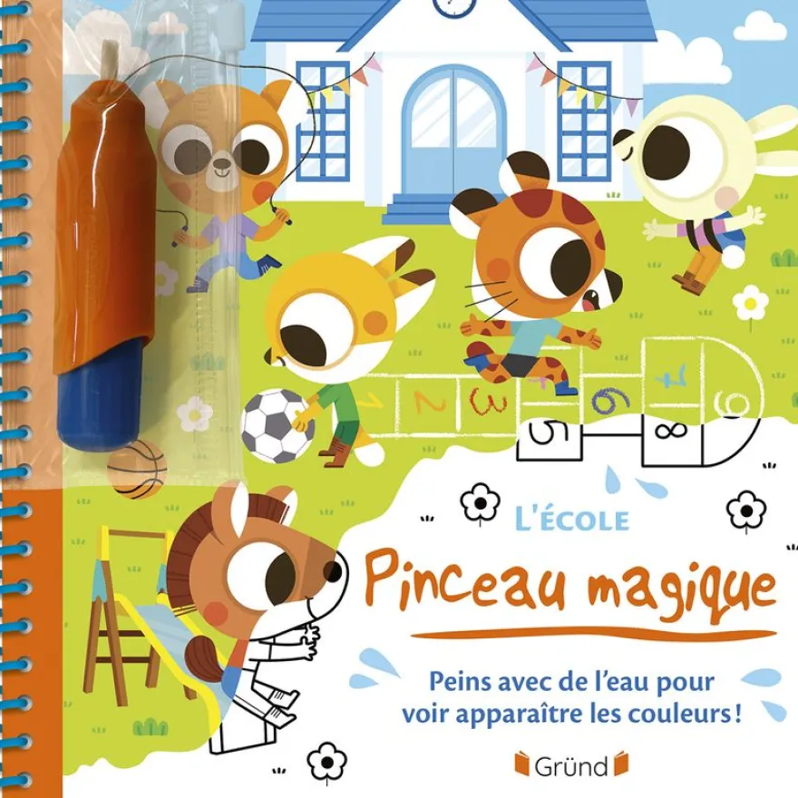 Pinceau magique Lécole Livre coloriage magique à l'eau avec un pinceau À partir de 3 ans