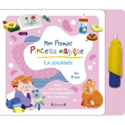 Pinceau magique Mon premier Pinceau magique - La journée Livre Coloriage magique à l'eau avec un pinceau À partir 18 mois